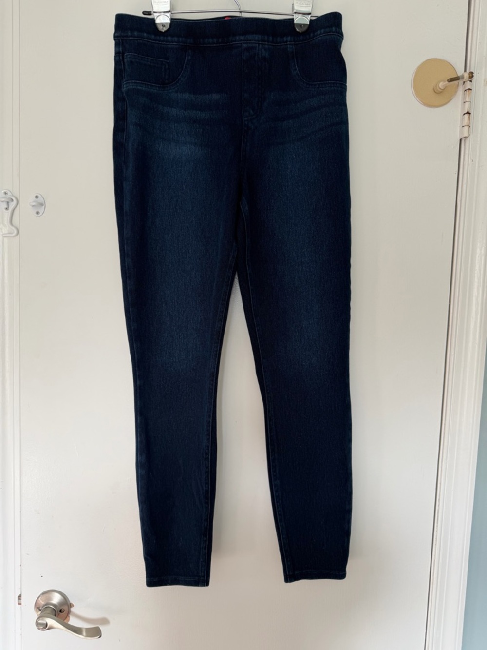 SPANX Stretch Denim Jeggings Women’s Large Dark Wash Skinny Jeans
